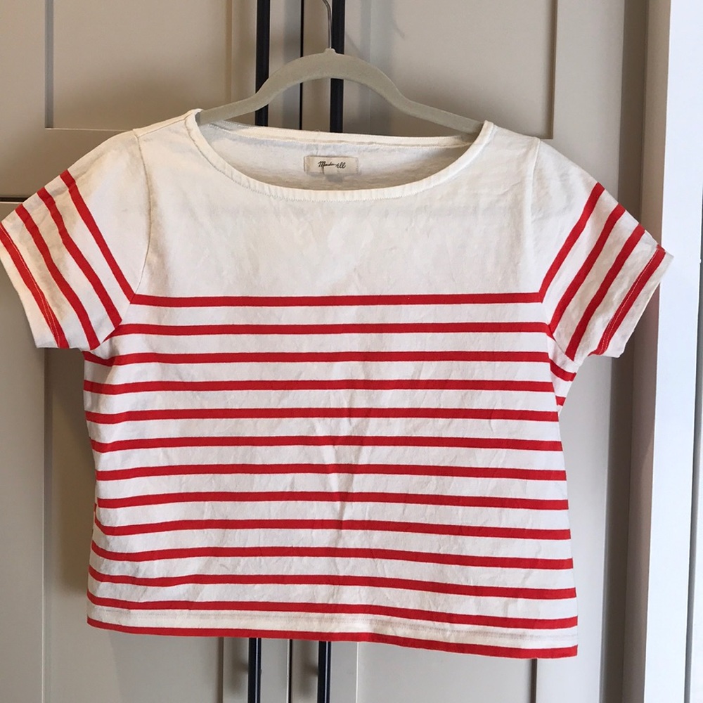 Madewell cropped short sleeve t shirt